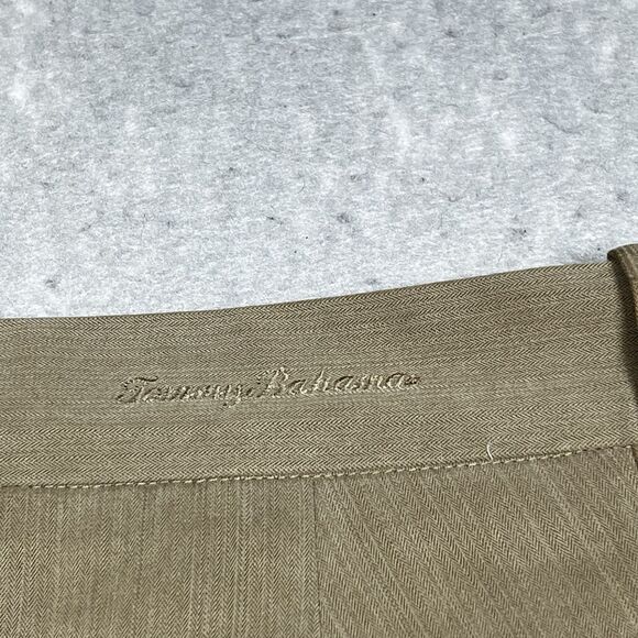 Tommy Bahama Pants Mens Size 36 Beige Silk Dress Pants Slacks Pleated Pockets me - Picture 9 of 12